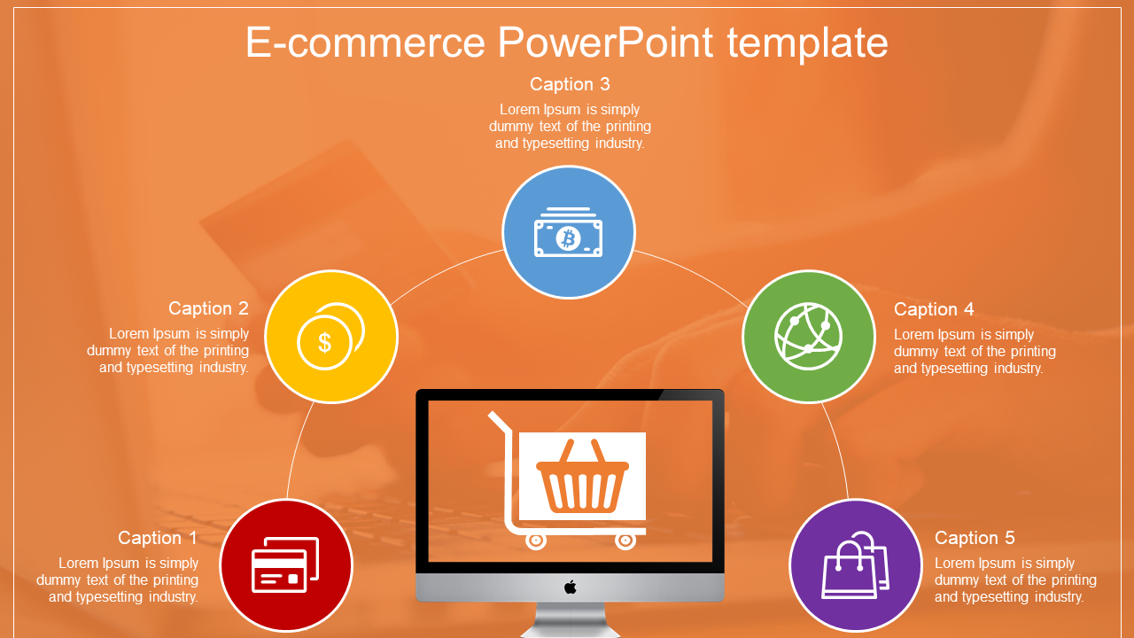 E-commerce PowerPoint Template With Background